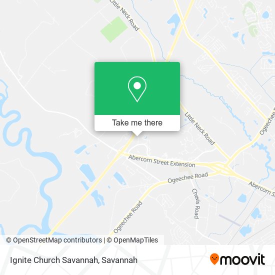 Ignite Church Savannah map