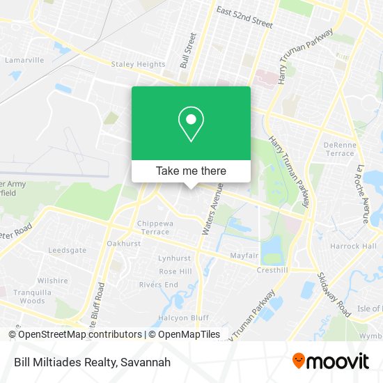 Mapa de Bill Miltiades Realty