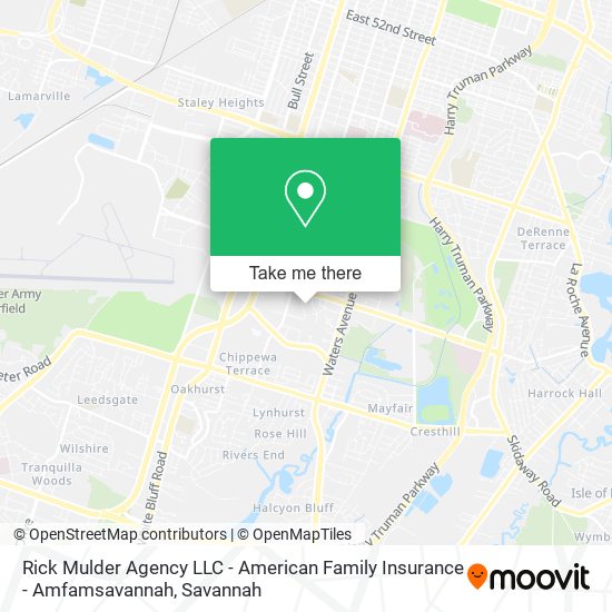 Rick Mulder Agency LLC - American Family Insurance - Amfamsavannah map