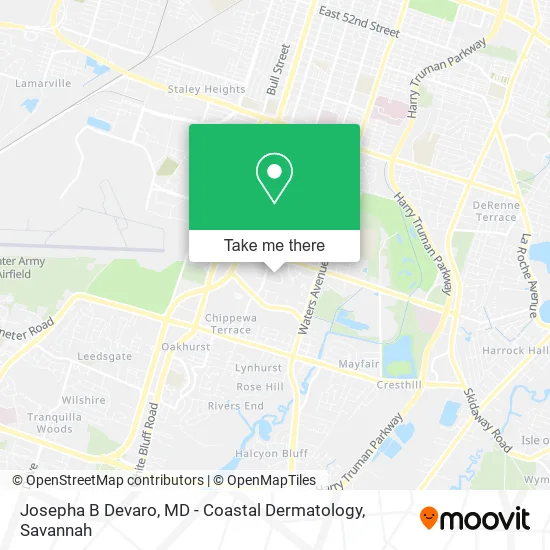 Mapa de Josepha B Devaro, MD - Coastal Dermatology