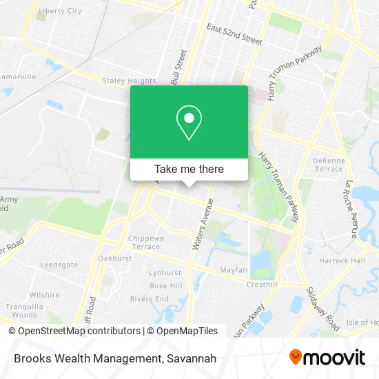 Brooks Wealth Management map