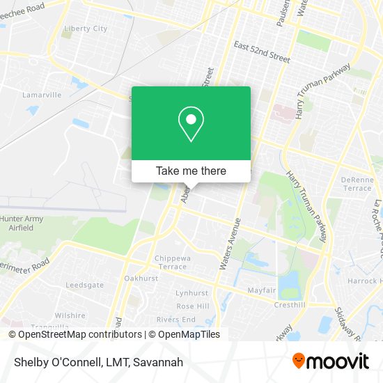 Mapa de Shelby O'Connell, LMT