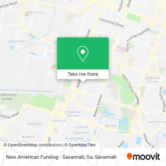 New American Funding - Savannah, Ga map