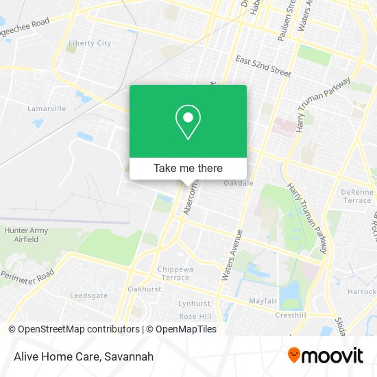 Alive Home Care map