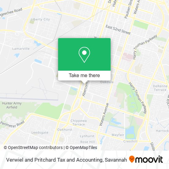 Verwiel and Pritchard Tax and Accounting map