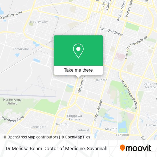 Dr Melissa Behm Doctor of Medicine map