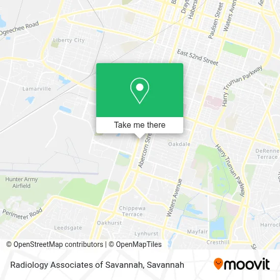 Radiology Associates of Savannah map