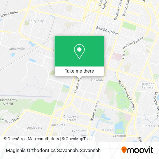 Maginnis Orthodontics Savannah map