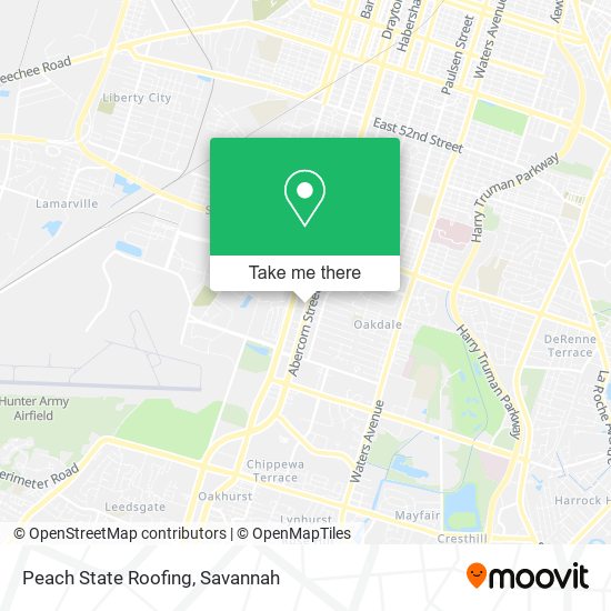 Mapa de Peach State Roofing