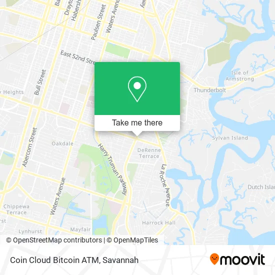 Mapa de Coin Cloud Bitcoin ATM