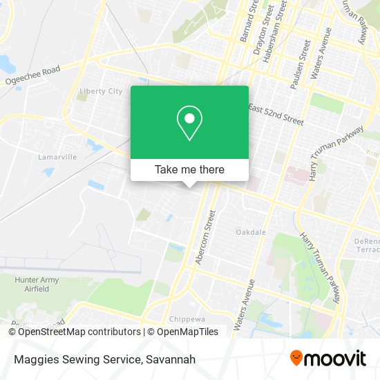 Maggies Sewing Service map