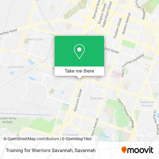 Mapa de Training for Warriors Savannah