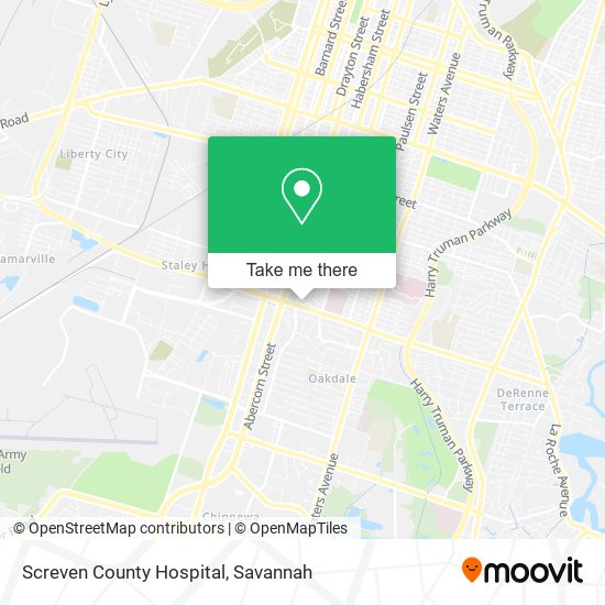 Screven County Hospital map