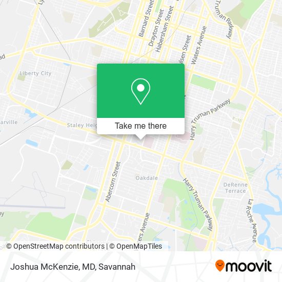 Joshua McKenzie, MD map