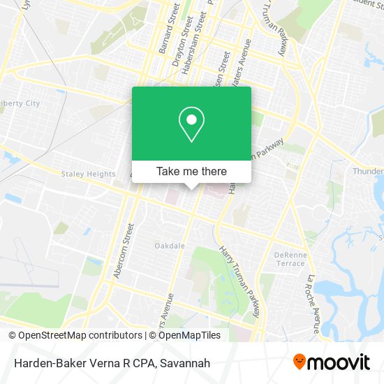 Harden-Baker Verna R CPA map