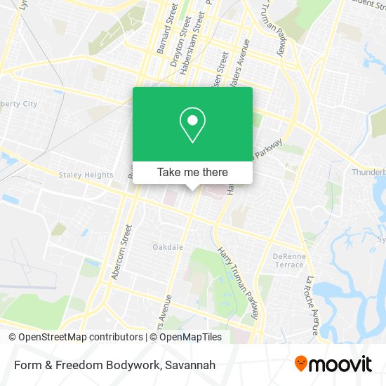 Form & Freedom Bodywork map