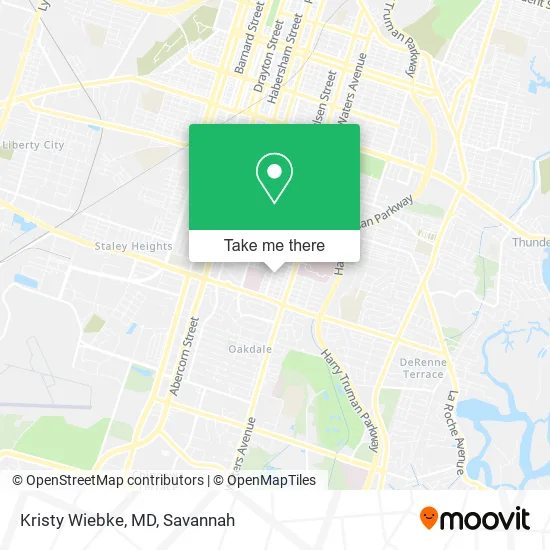 Kristy Wiebke, MD map