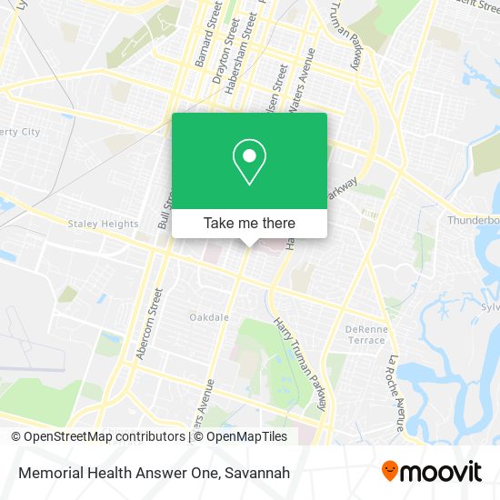 Memorial Health Answer One map