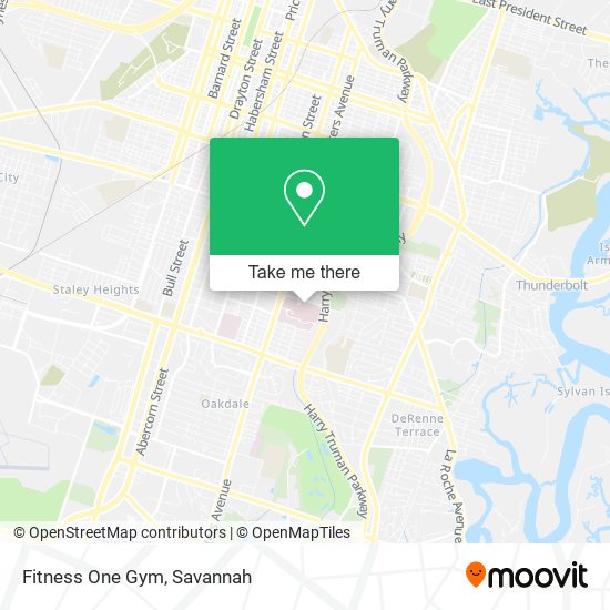 Mapa de Fitness One Gym