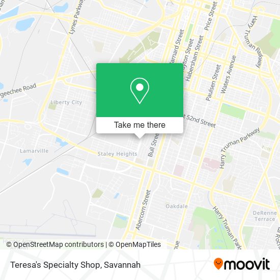 Mapa de Teresa's Specialty Shop