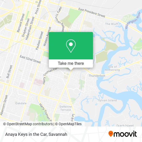 Anaya Keys in the Car map