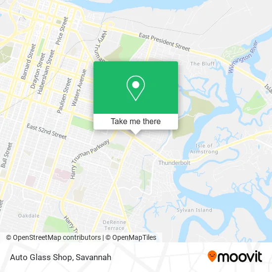 Mapa de Auto Glass Shop