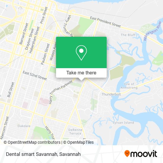 Mapa de Dental smart Savannah