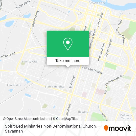 Mapa de Spirit-Led Ministries Non-Denominational Church