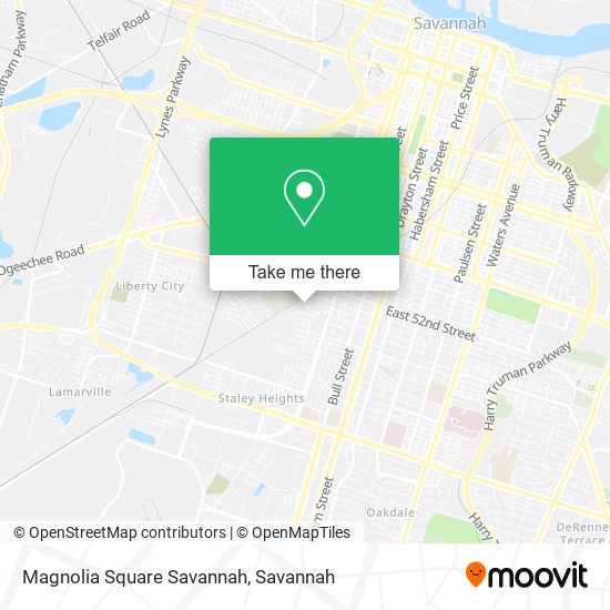 Mapa de Magnolia Square Savannah