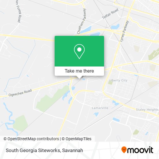 South Georgia Siteworks map