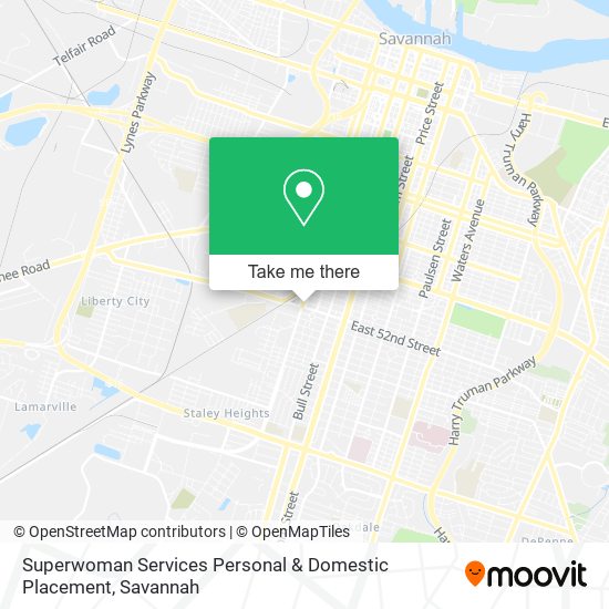 Superwoman Services Personal & Domestic Placement map