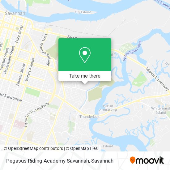 Pegasus Riding Academy Savannah map