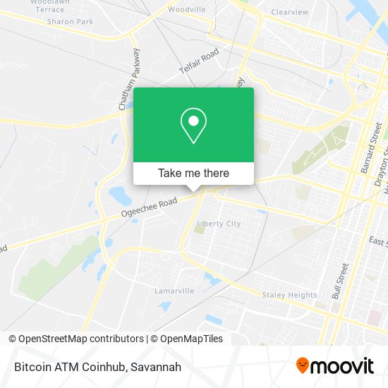 Mapa de Bitcoin ATM Coinhub