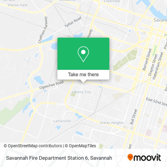 Mapa de Savannah Fire Department Station 6