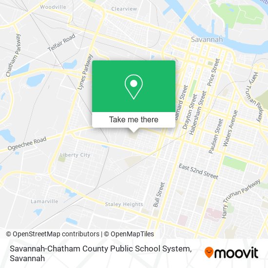Mapa de Savannah-Chatham County Public School System