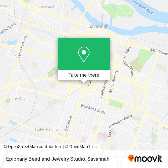 Mapa de Epiphany Bead and Jewelry Studio
