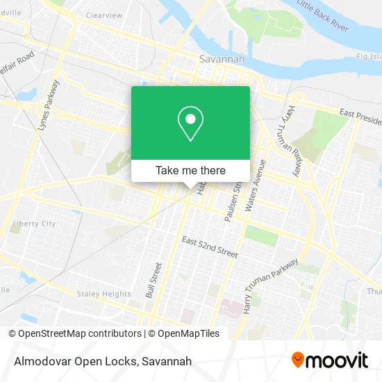 Almodovar Open Locks map