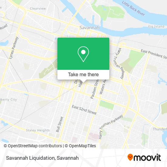 Savannah Liquidation map