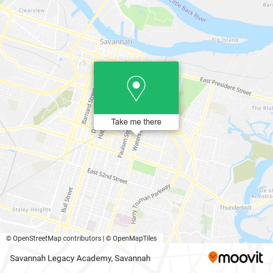 Mapa de Savannah Legacy Academy