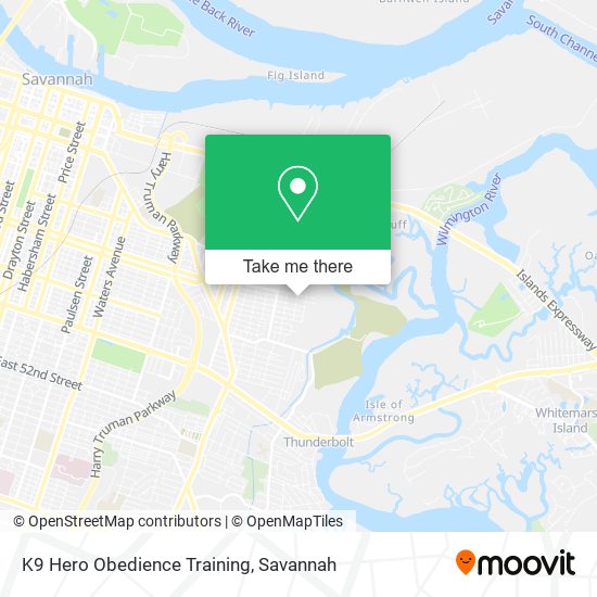 K9 Hero Obedience Training map