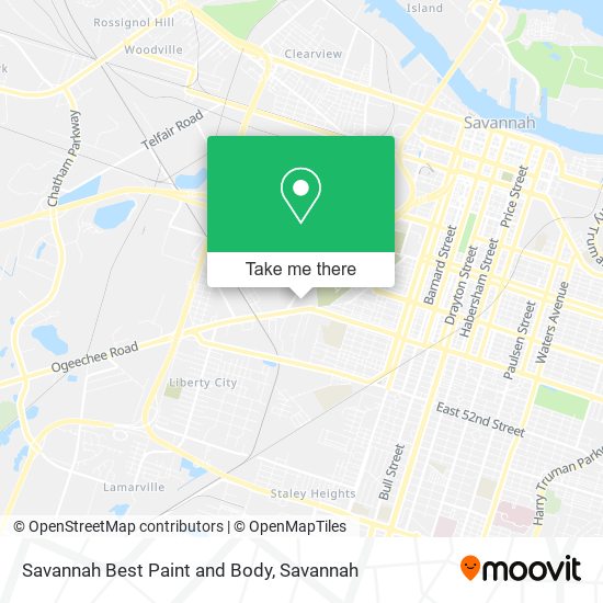 Savannah Best Paint and Body map