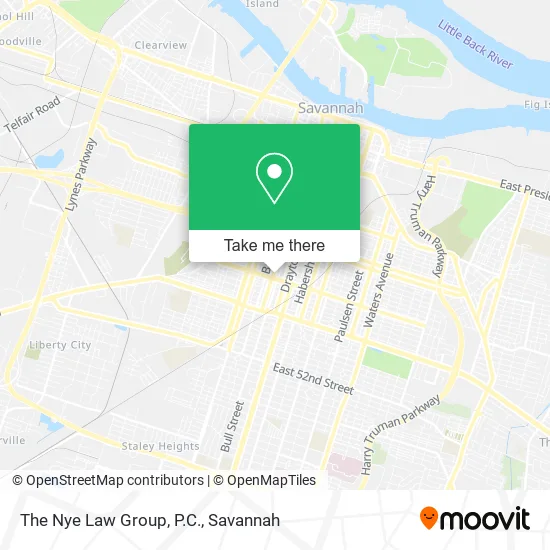 Mapa de The Nye Law Group, P.C.