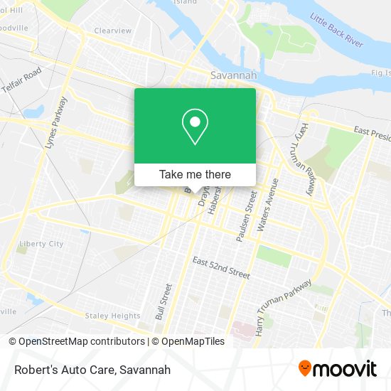 Robert's Auto Care map