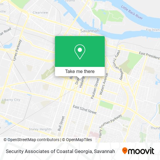 Mapa de Security Associates of Coastal Georgia