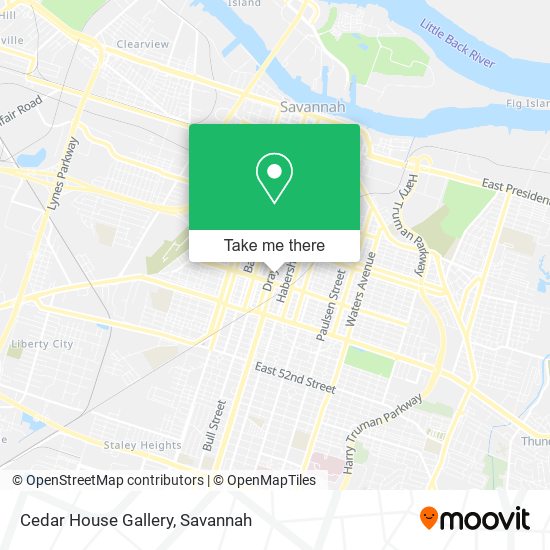 Mapa de Cedar House Gallery