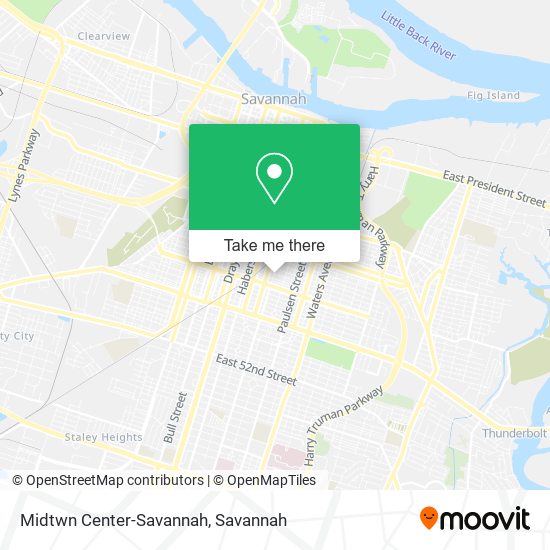 Midtwn Center-Savannah map