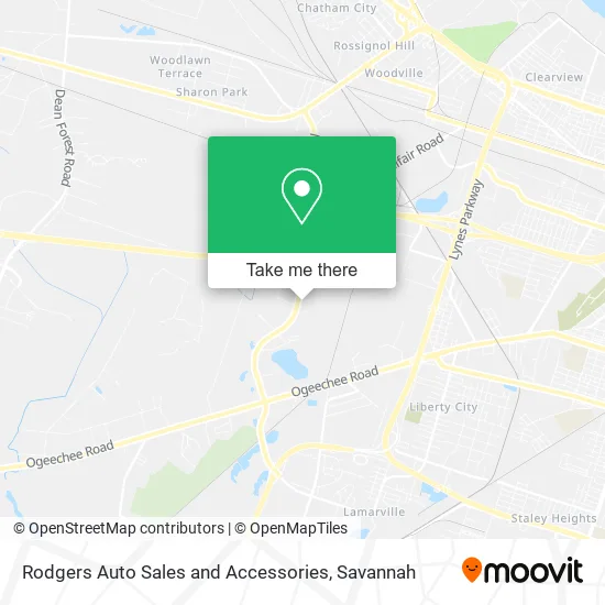Rodgers Auto Sales and Accessories map