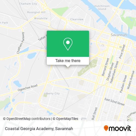 Coastal Georgia Academy map