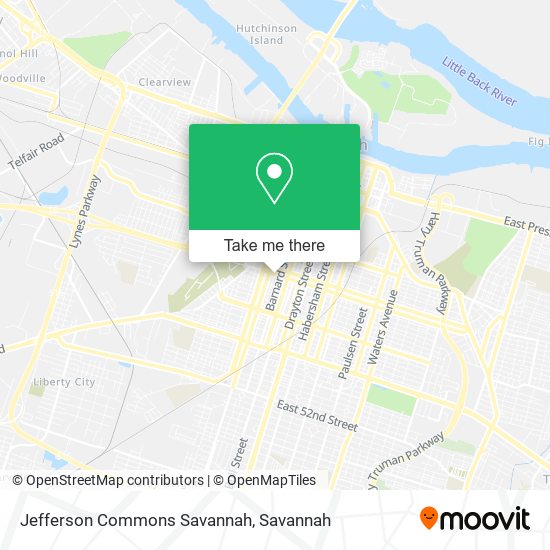 Mapa de Jefferson Commons Savannah