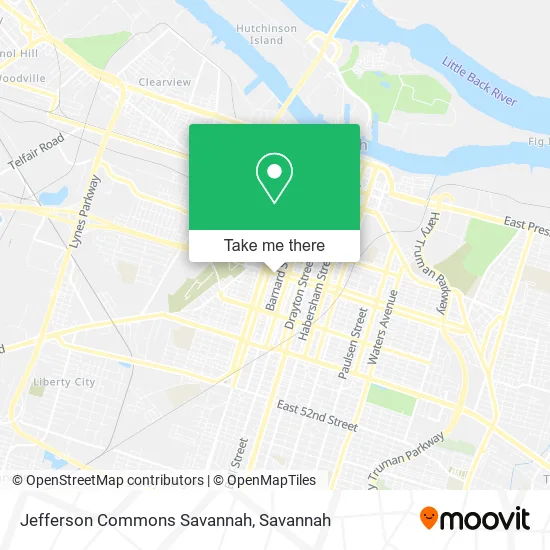 Jefferson Commons Savannah map